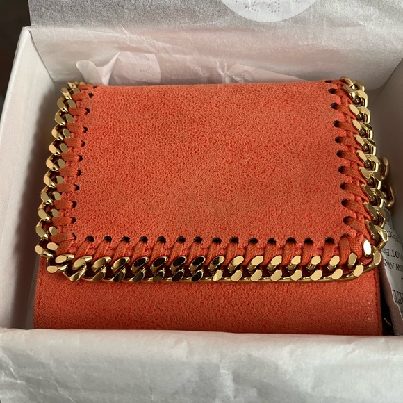 Stella McCartney Handbags - Stella McCartney Falabella Orange flap vegan wallet
